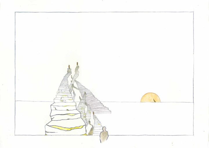 Steps To Nowhere – Dimensions: 76cm by 56cm
